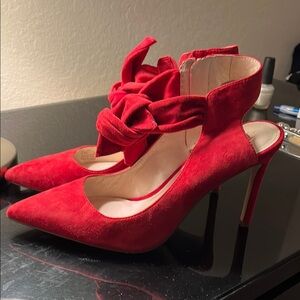 Elegant Red Women's Heels